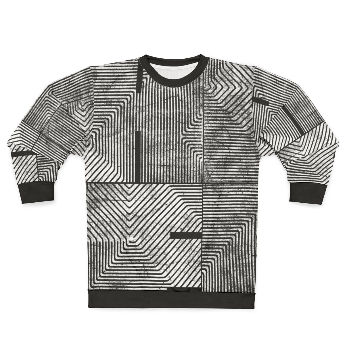 Hi-Fi Textured Abstract Minimalist Sweatshirt