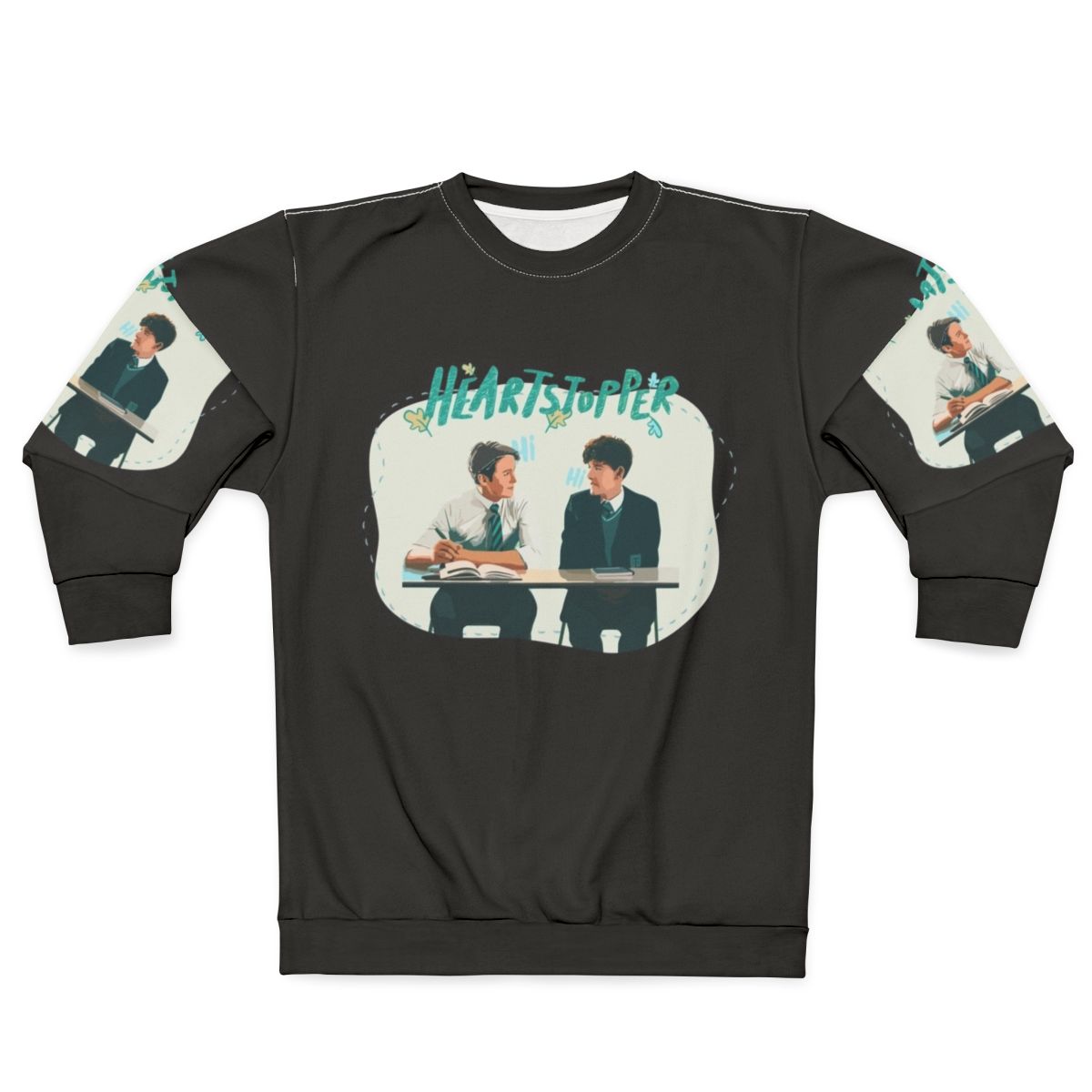 Hi Heartstopper Funny Sweatshirt featuring Heartstopper characters