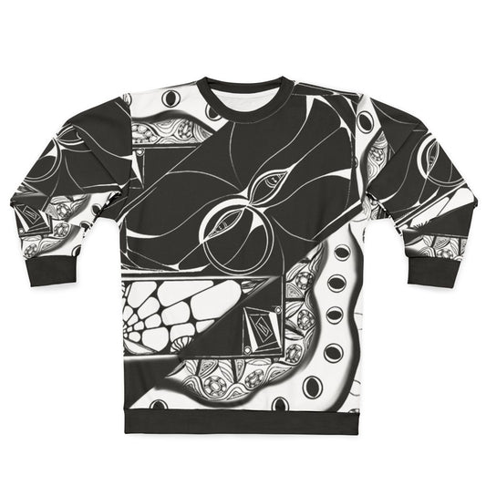 Hidden music sweatshirt with artistic notes pattern