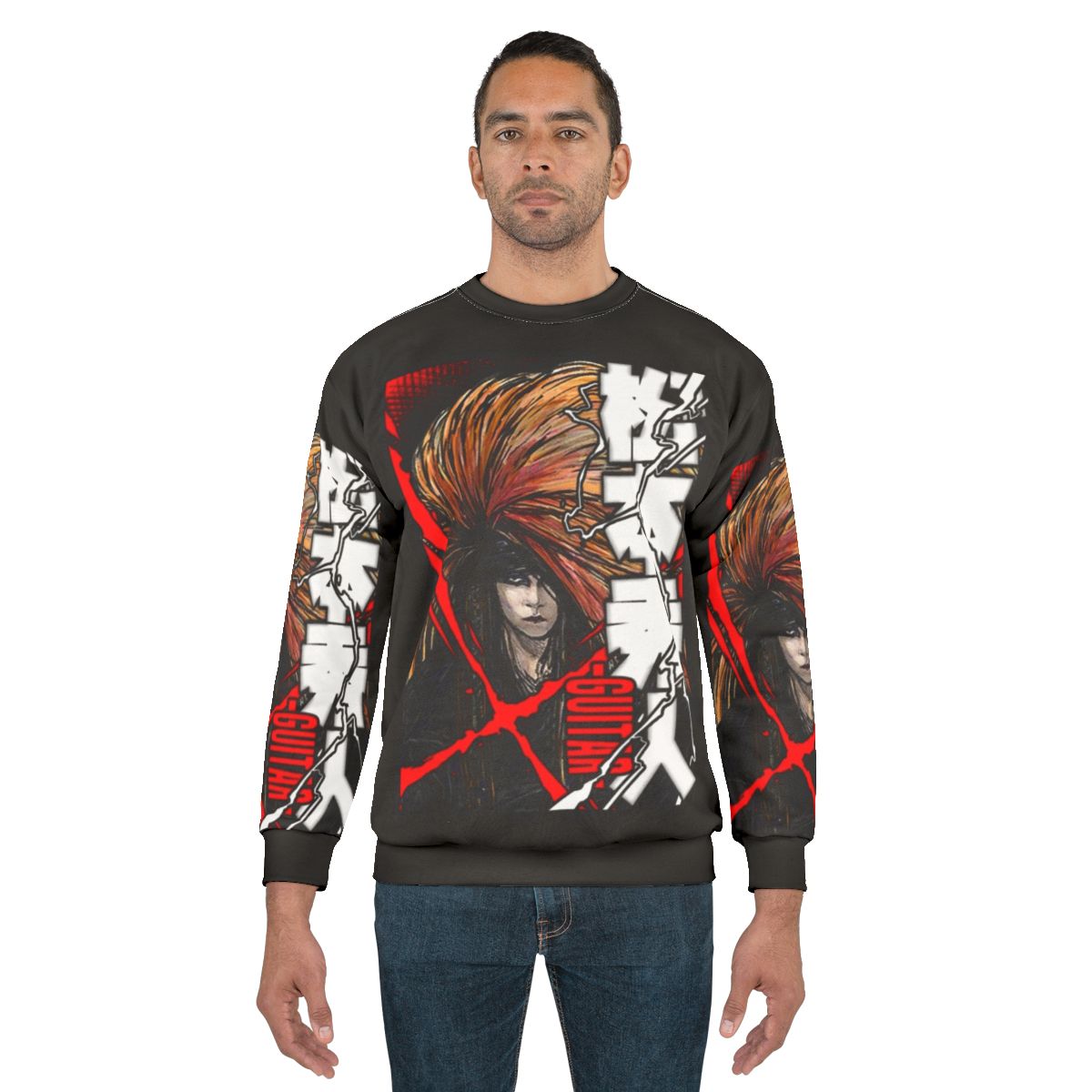 X Japan Hide Hideto Matsumoto Red Promo Sweatshirt