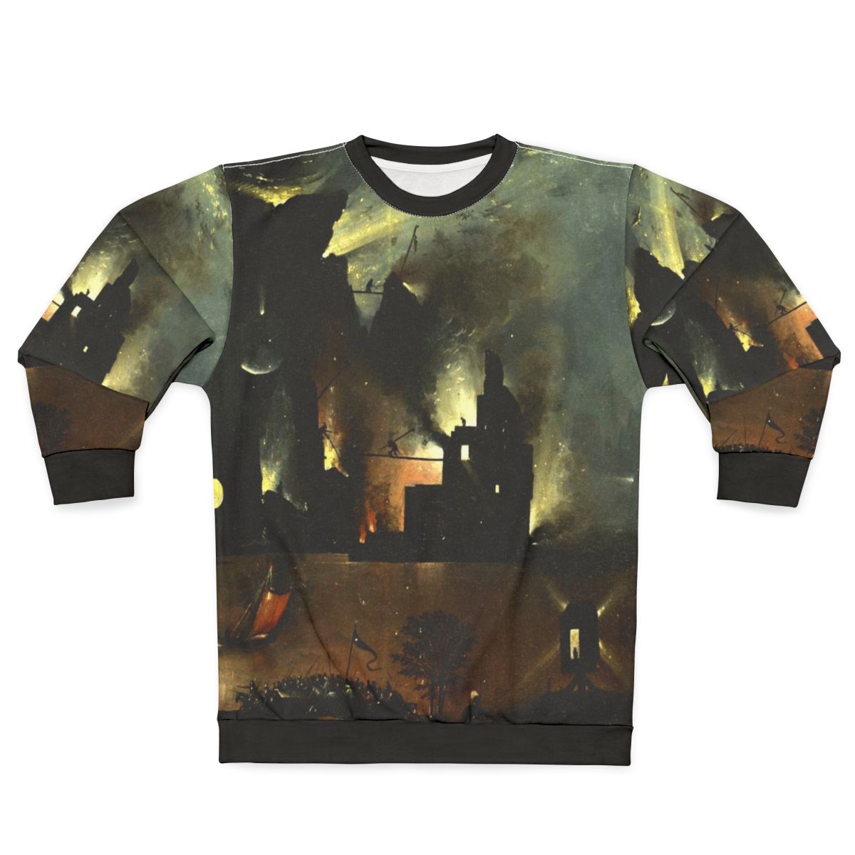 Hieronymus Bosch "Hell" Sweatshirt featuring surreal religious art