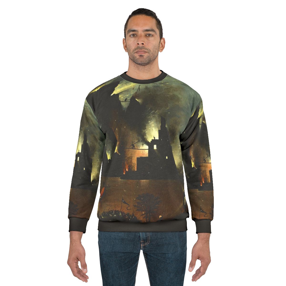 Hieronymus Bosch "Hell" Sweatshirt featuring surreal religious art
