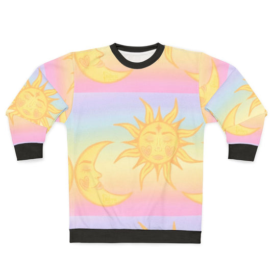 Bohemian Celestial Hippie Sun and Moons Sweatshirt