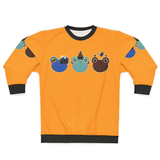 Hobbies For Froggies Frog Cartoon Sweatshirt