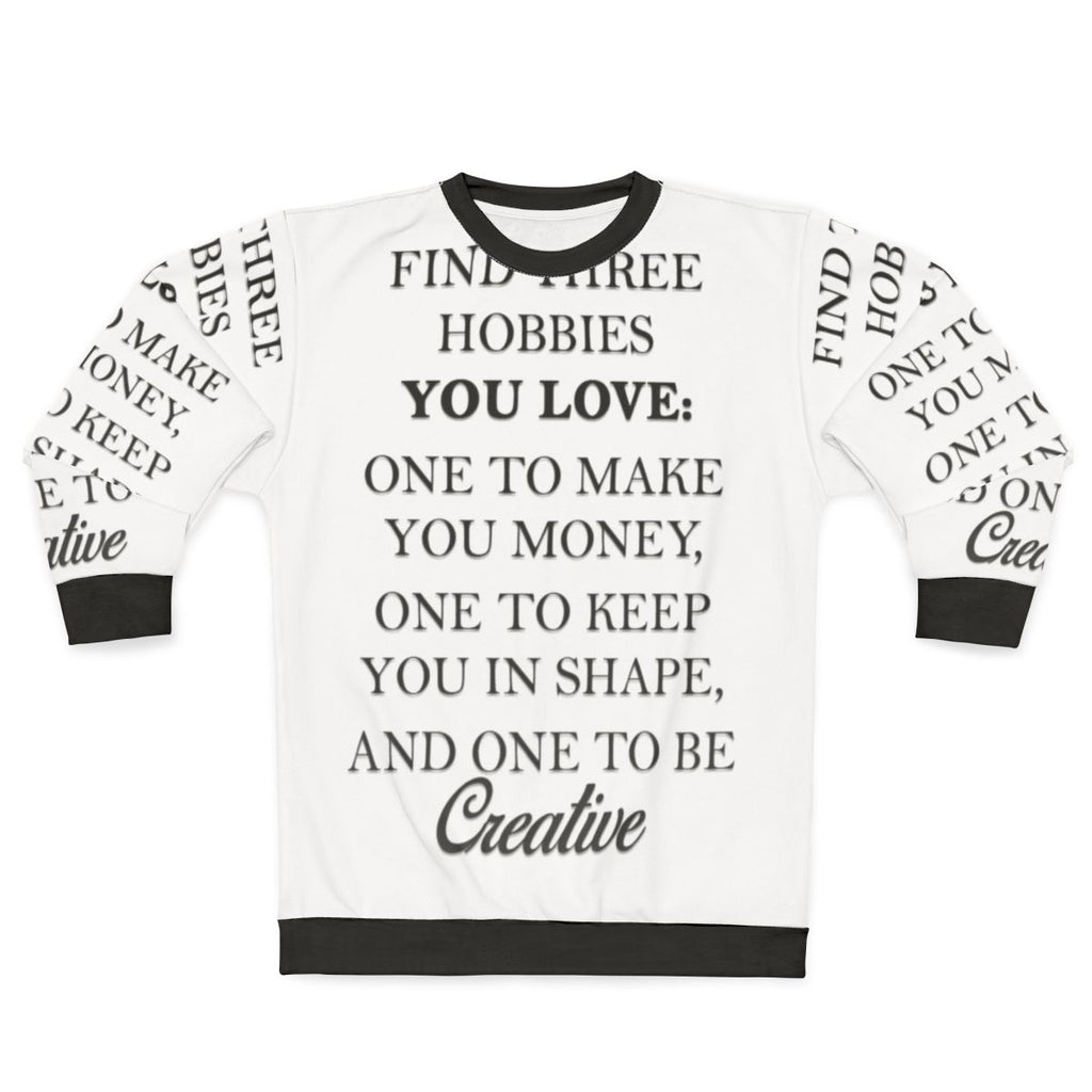 Hobbies graphic sweatshirt