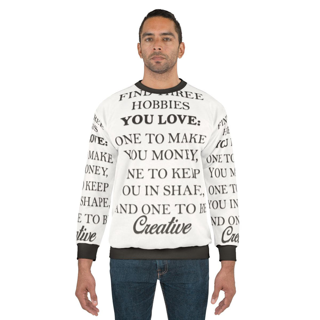 Hobbies graphic sweatshirt