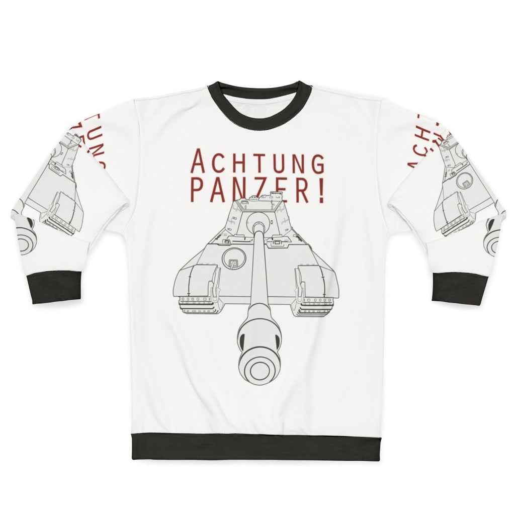 Achtung Panzer! German Tiger II Tank Sweatshirt for WWII Fans