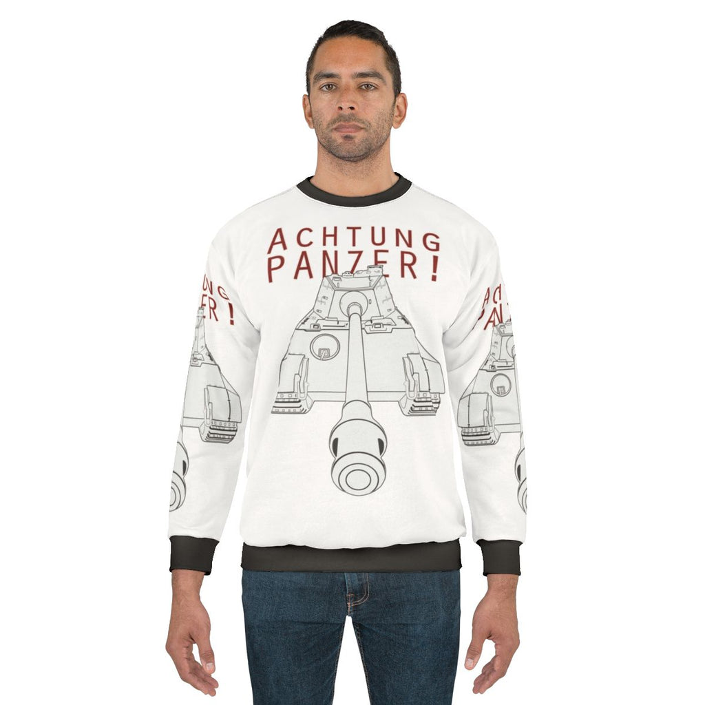 Achtung Panzer! German Tiger II Tank Sweatshirt for WWII Fans