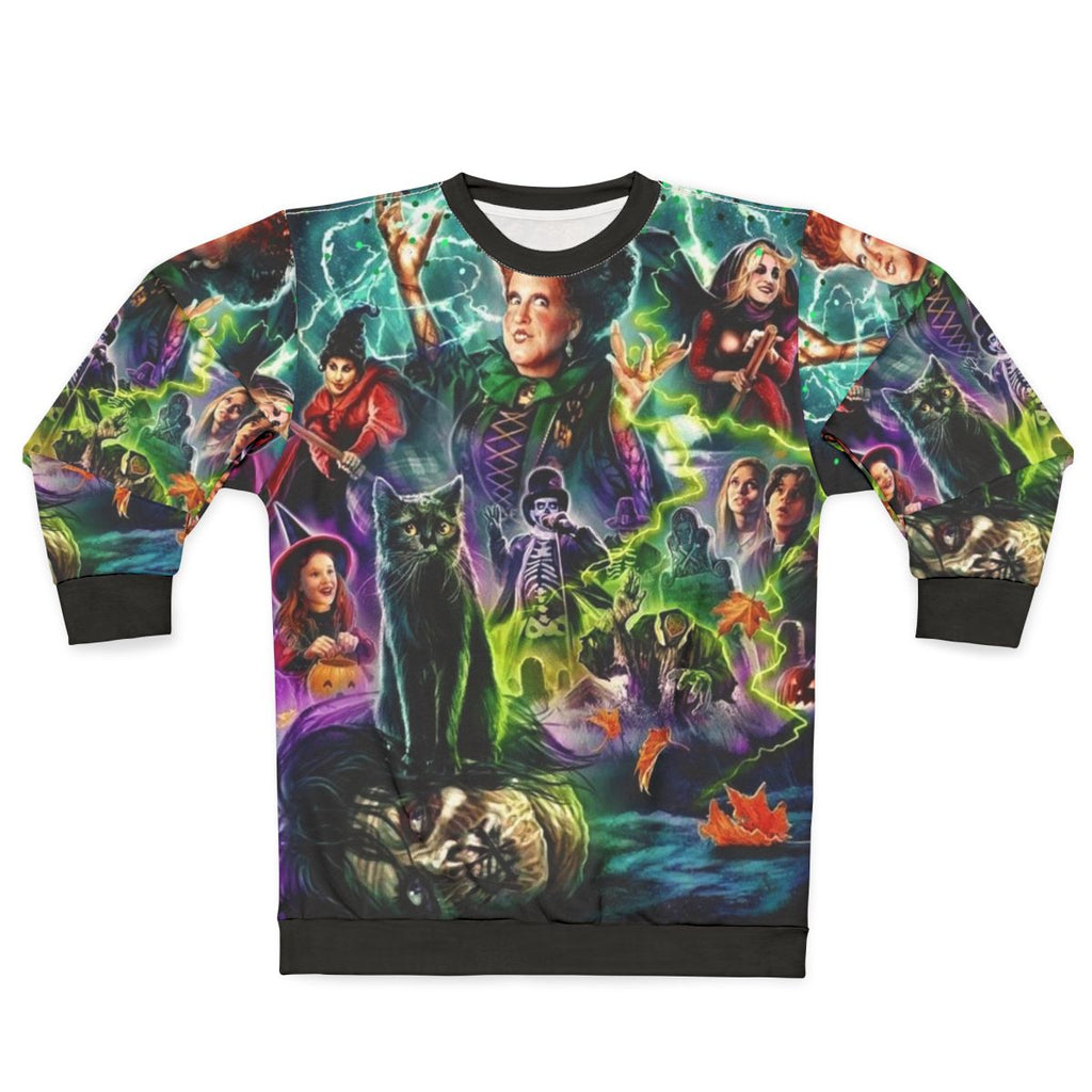Hocus Pocus 1993 Halloween Sweatshirt with Witches and Wizard