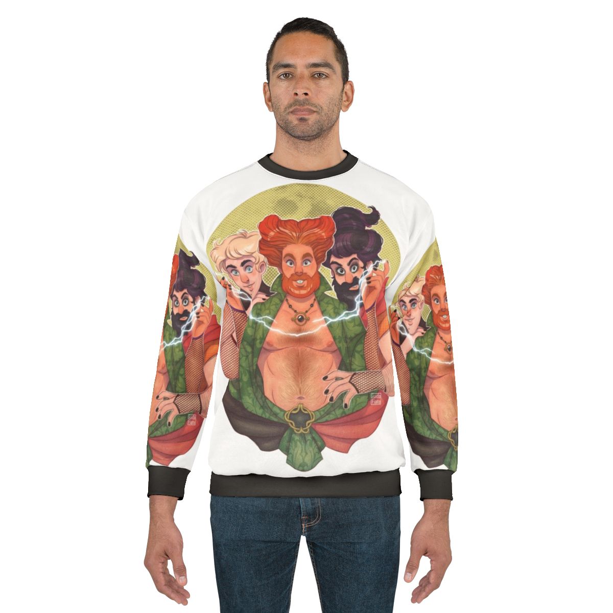 Hocus Pocus gay bear muscle men sweatshirt