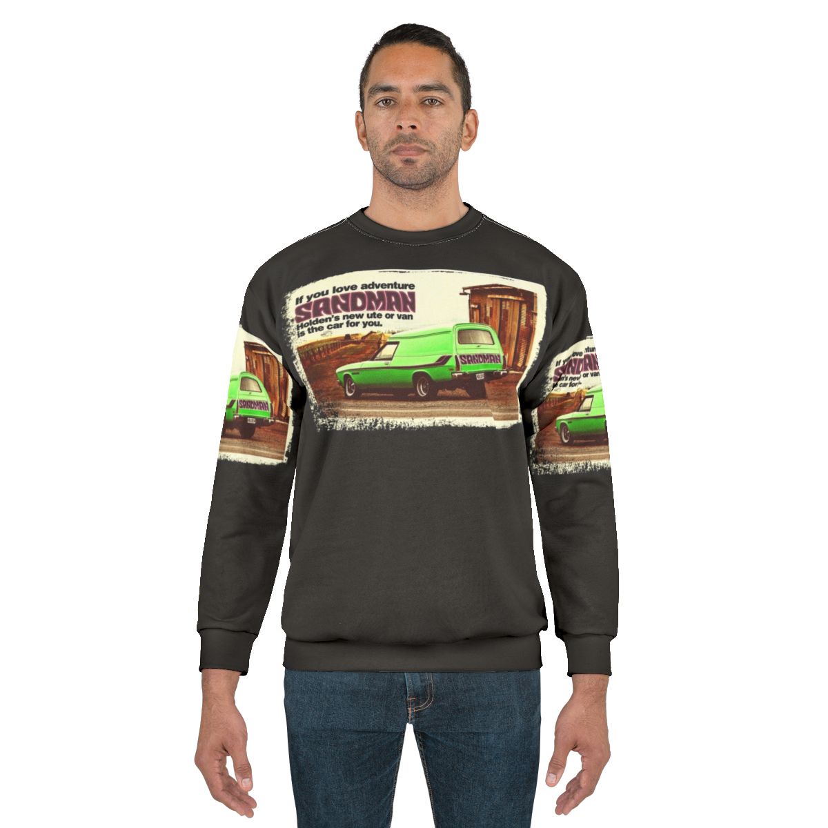 Holden Sandman Panel Van Retro Sweatshirt with Vintage Car Design
