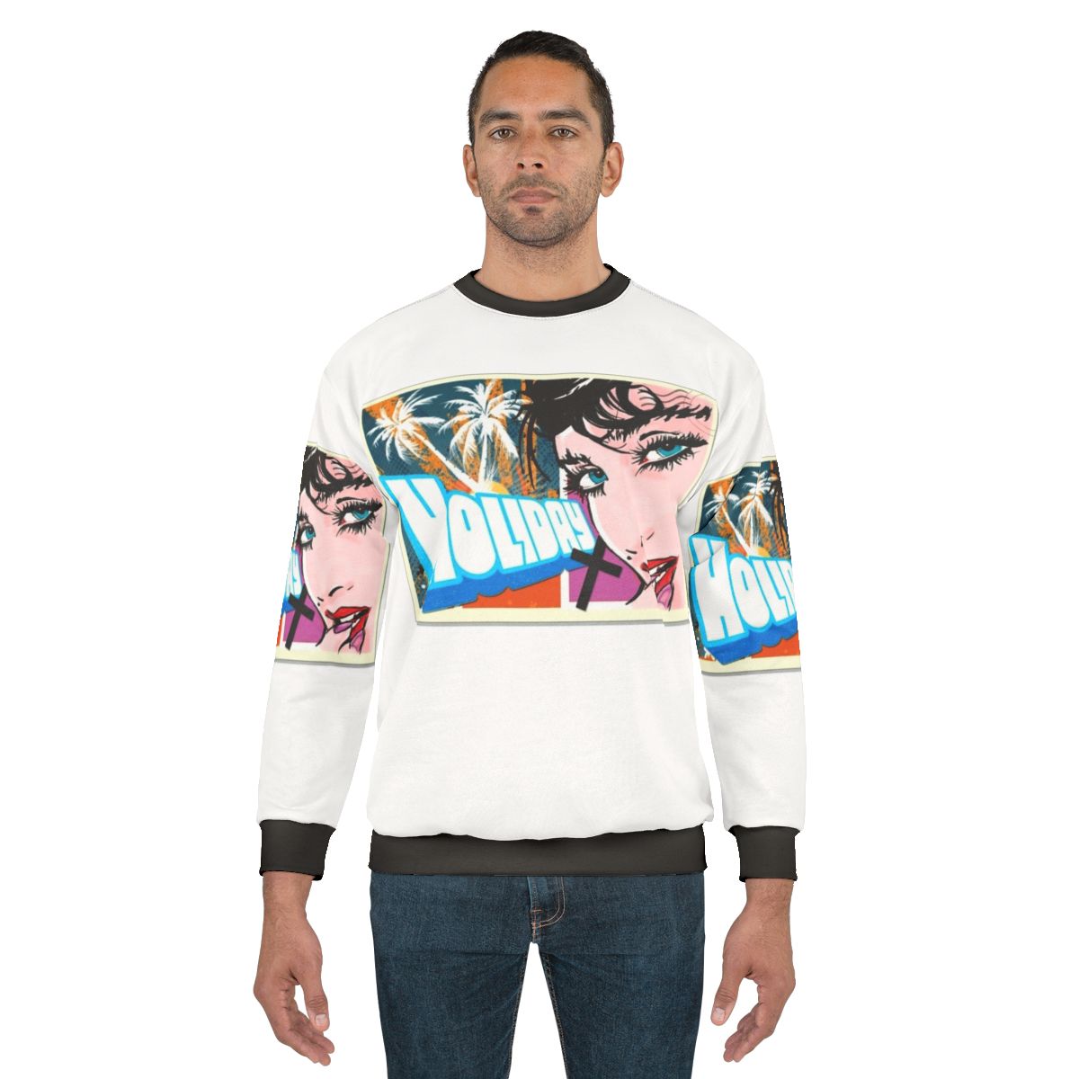 Madonna-inspired holiday sweatshirt