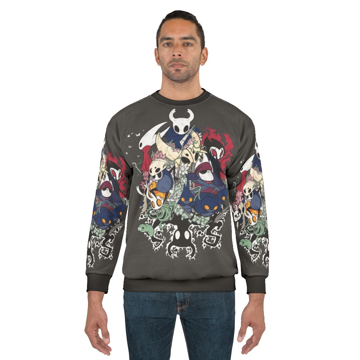 Hollow Knight character crew neck sweatshirt