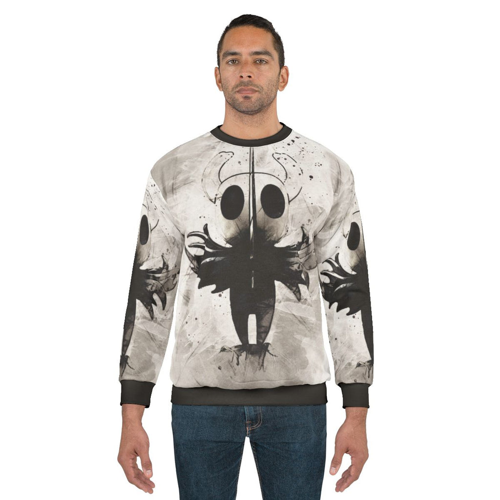 Hollow Knight Sweatshirt with Watercolor Painting