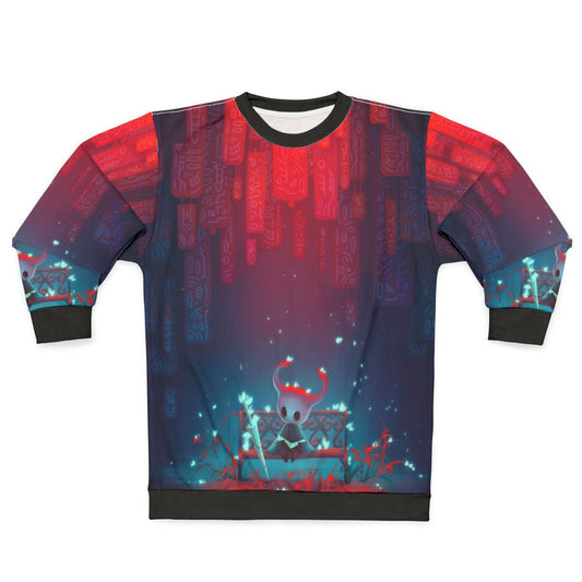 Hollow Knight Sweatshirt featuring the protagonist of the Metroidvania indie game