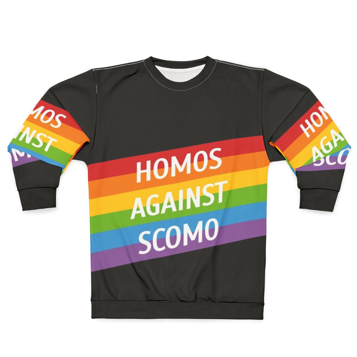 Queer activism protest sweatshirt against Australian Prime Minister Scomo