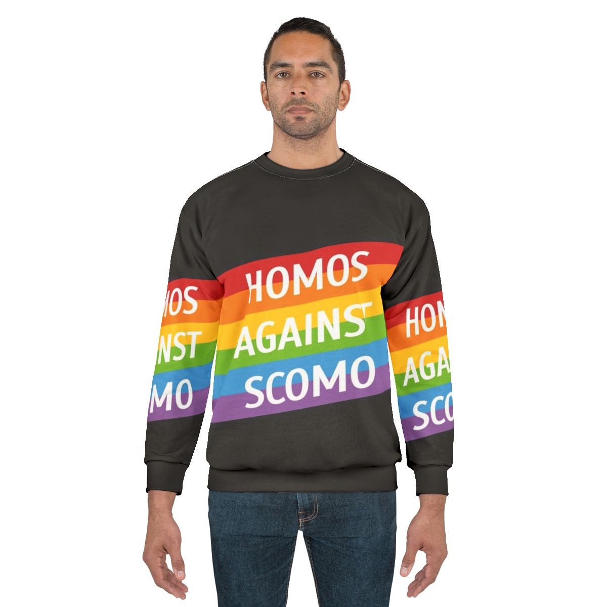 Queer activism protest sweatshirt against Australian Prime Minister Scomo