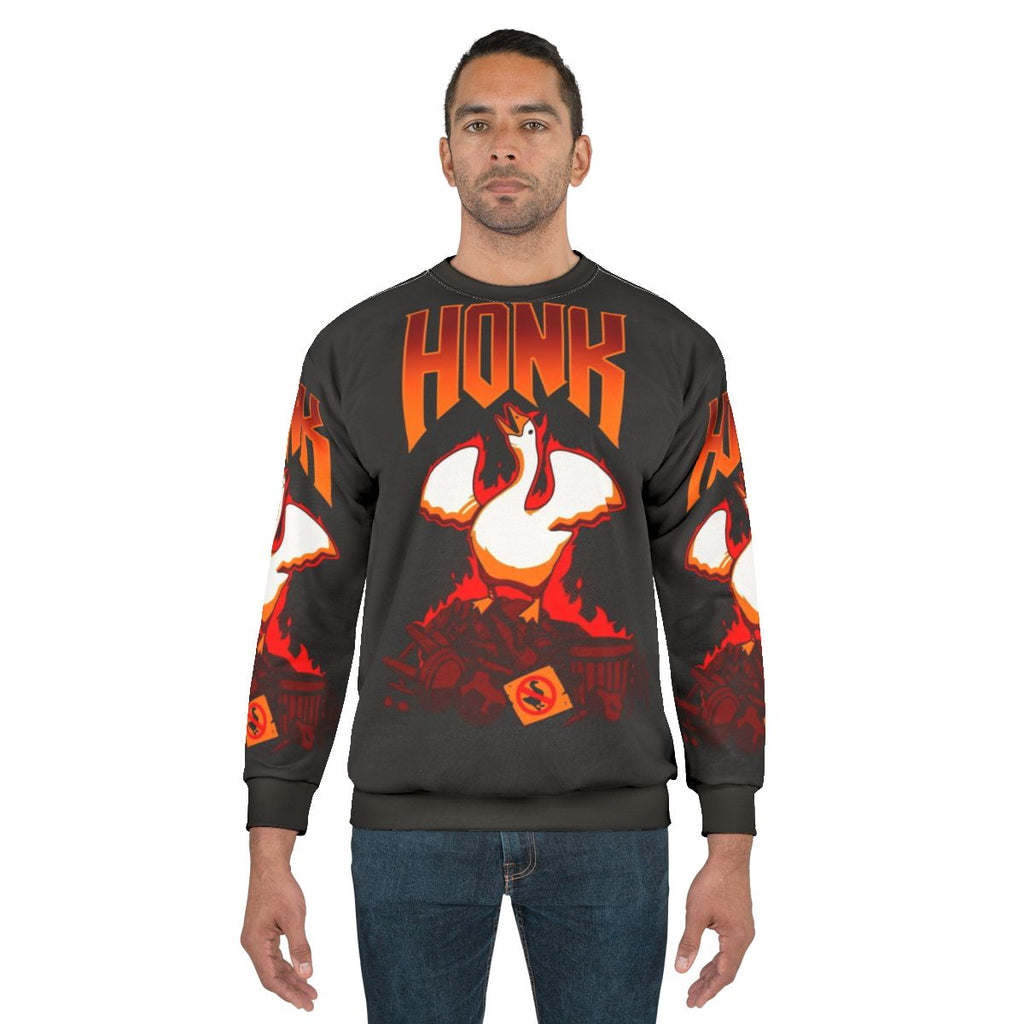 Honk Goose Videogame Sweatshirt
