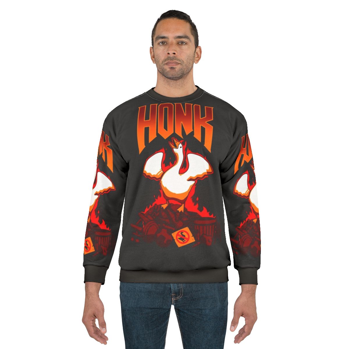 Honk Goose Videogame Sweatshirt