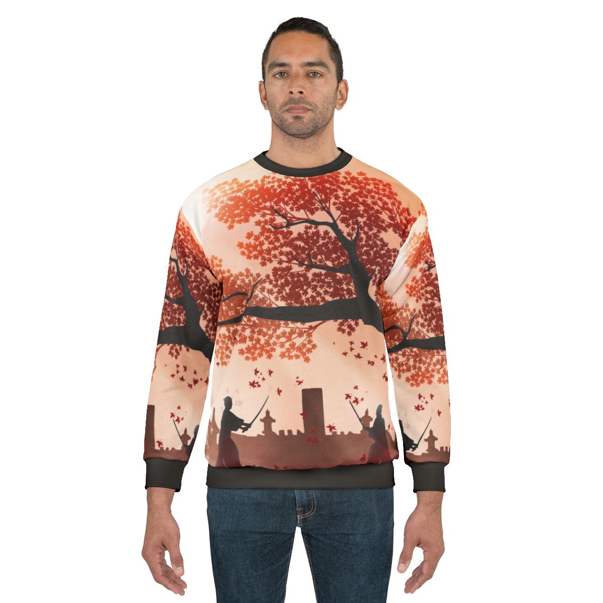 Jin Tsushima, the protagonist of Ghost of Tsushima, featured on a high-quality sweatshirt