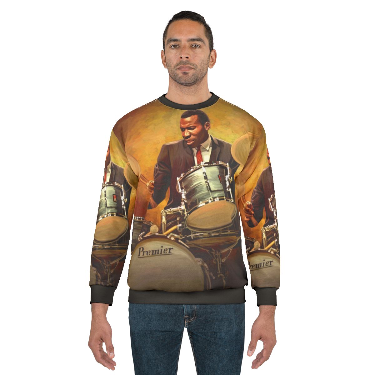 Elvin Jones Jazz Drummer Sweatshirt