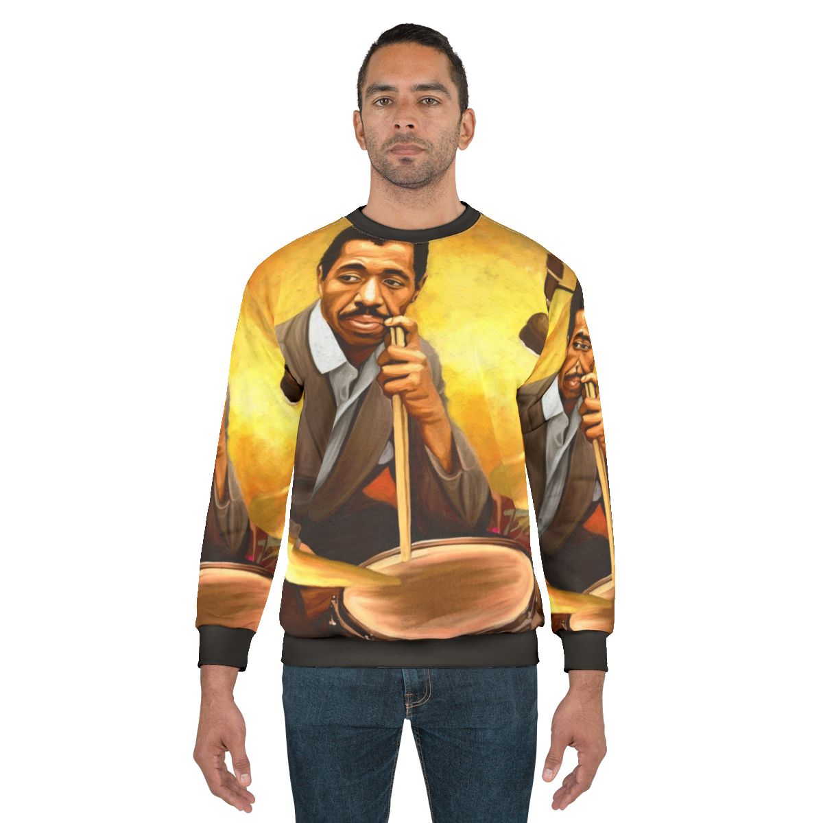 Sweatshirt featuring Philly Joe Jones, a renowned jazz drummer