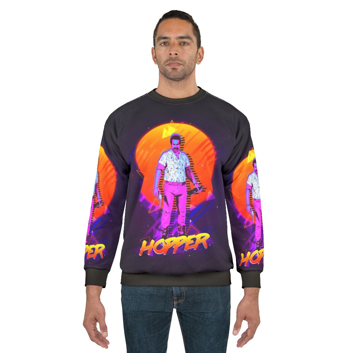 Hopper Sweatshirt - Stranger Things Inspired 80s Clothing