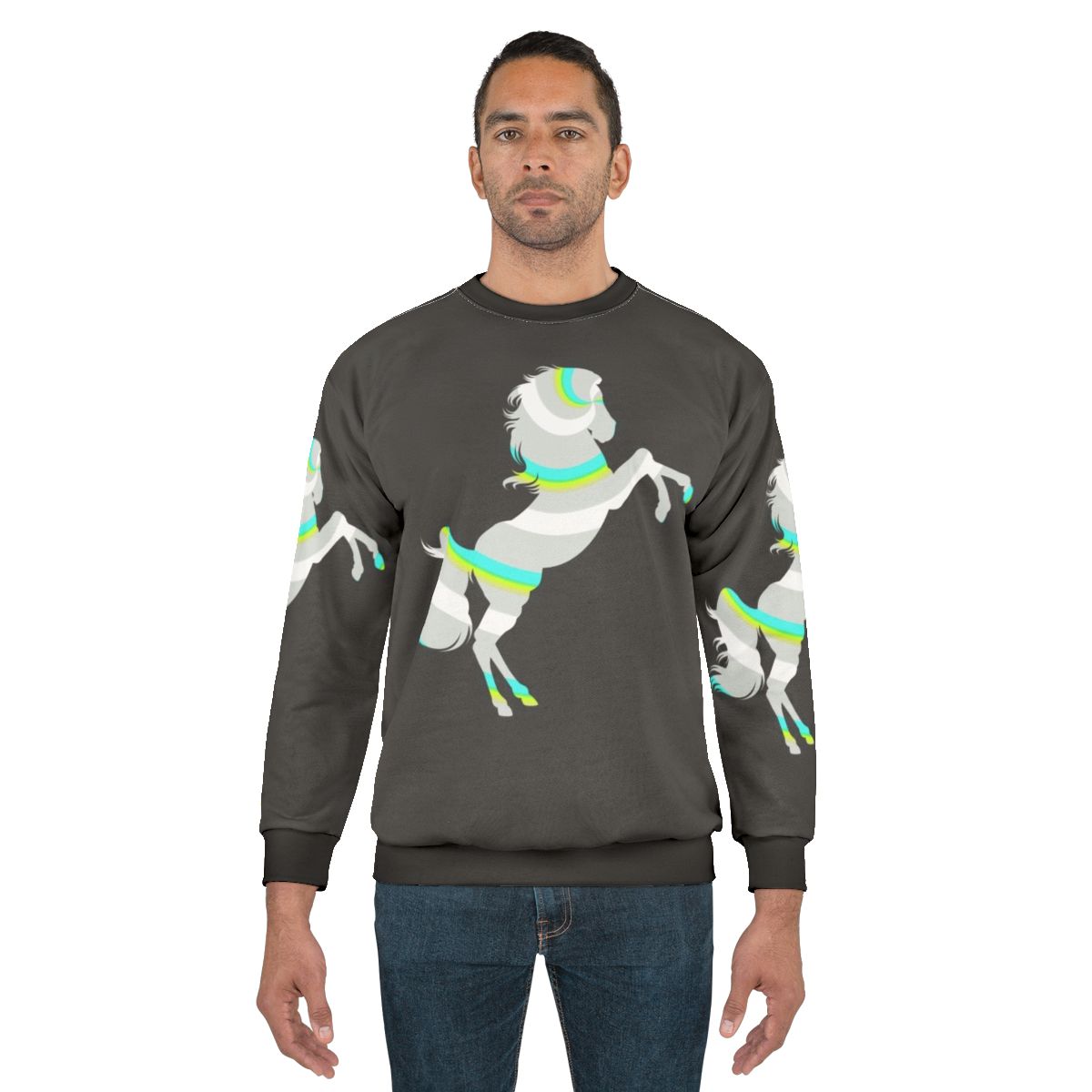 Legendary horse animal colorful sweatshirt