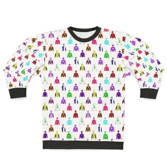 Horse racing jockey silks pattern sweatshirt