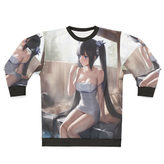Hestia anime goddess hot spring inspired sweatshirt