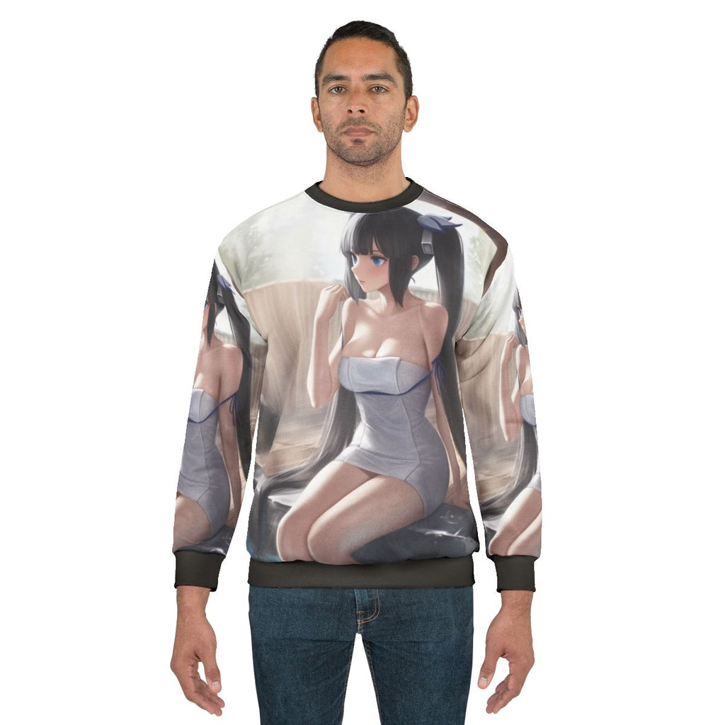 Hestia anime goddess hot spring inspired sweatshirt