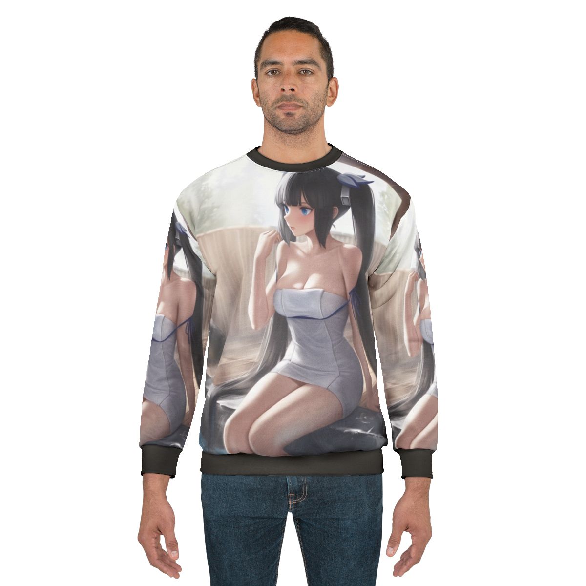 Hestia anime goddess hot spring inspired sweatshirt