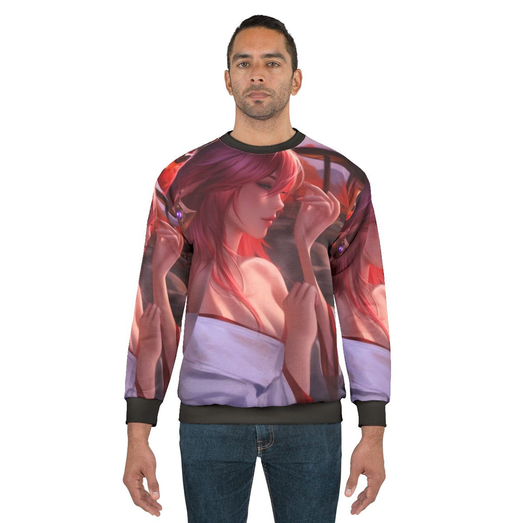 Genshin Impact Yae Miko Sweatshirt featuring anime-style fox girl design