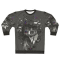 Surreal 'House Is Not A Home' abstract sweatshirt with collage design