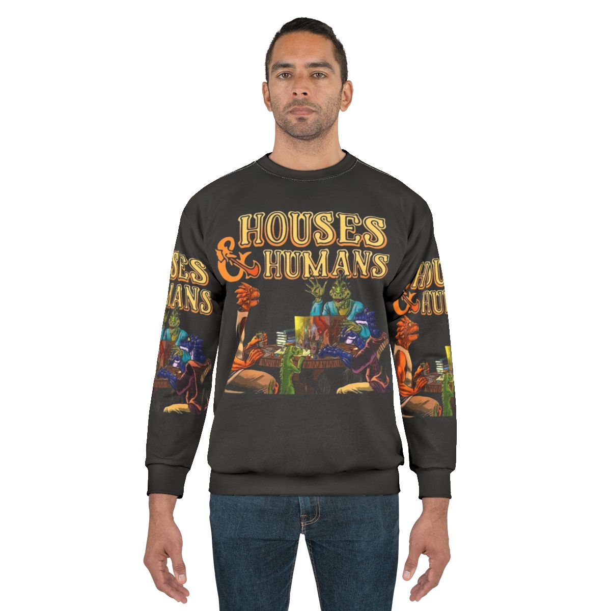 Funny Dungeons & Dragons "Houses and Humans" Sweatshirt