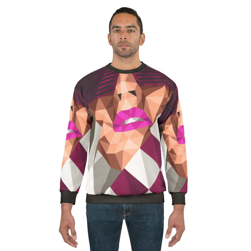 Kylie Minogue Inspired Low Poly Geometric Feeling Sweatshirt