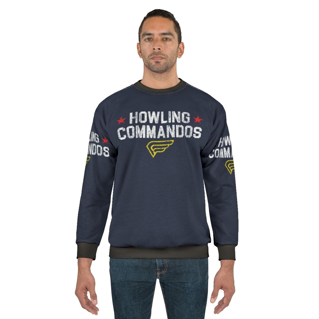 Howling Commandos Sweatshirt featuring characters from Marvel's Captain America