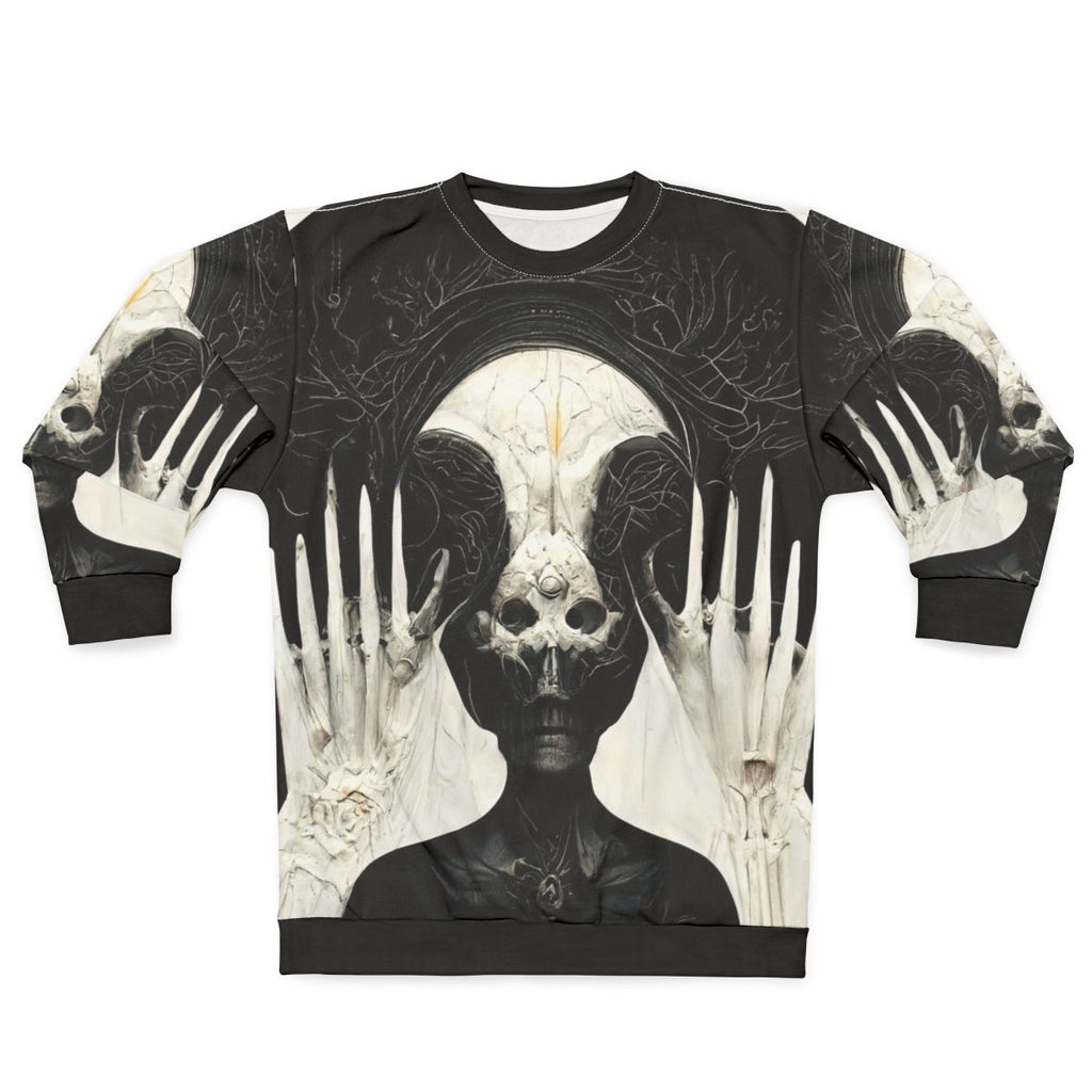 HR Giger Necronomicon Midjourney AI Art Sweatshirt