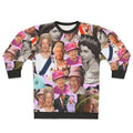 Queen Elizabeth II Sweatshirt featuring a pop art collage design