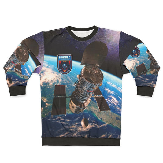 Hubble Space Telescope Sweatshirt with Galaxy Design