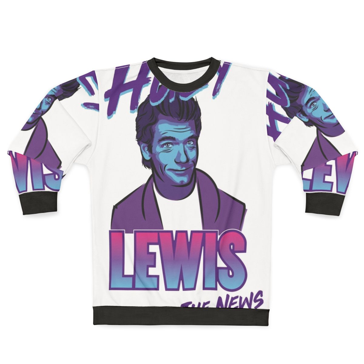 Soft 80s Sweatshirt featuring Huey Lewis and The News