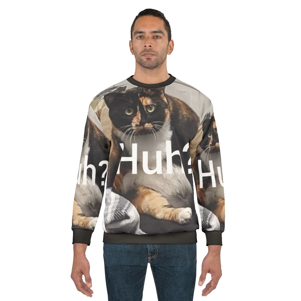 Funny Huh Cat Meme Sweatshirt