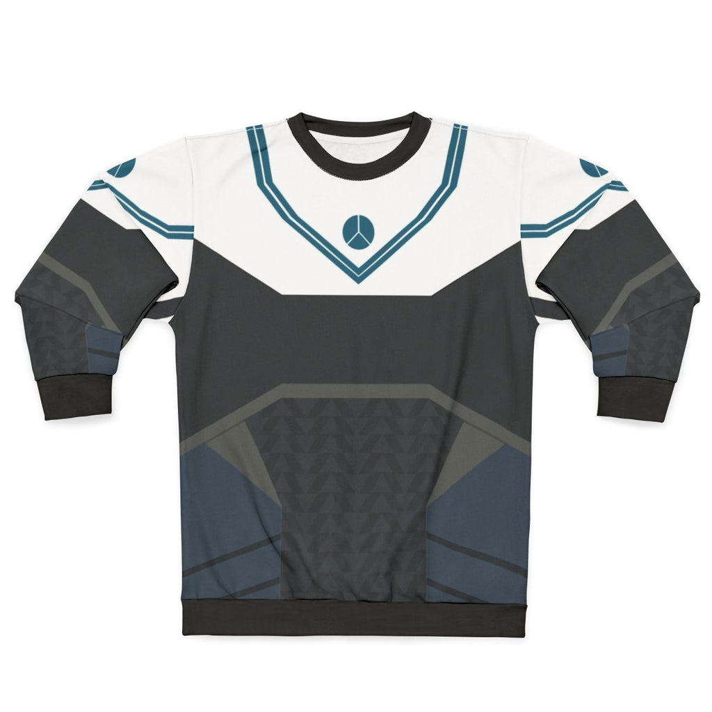 Destiny-inspired armour sweatshirt with Hunter Parade design