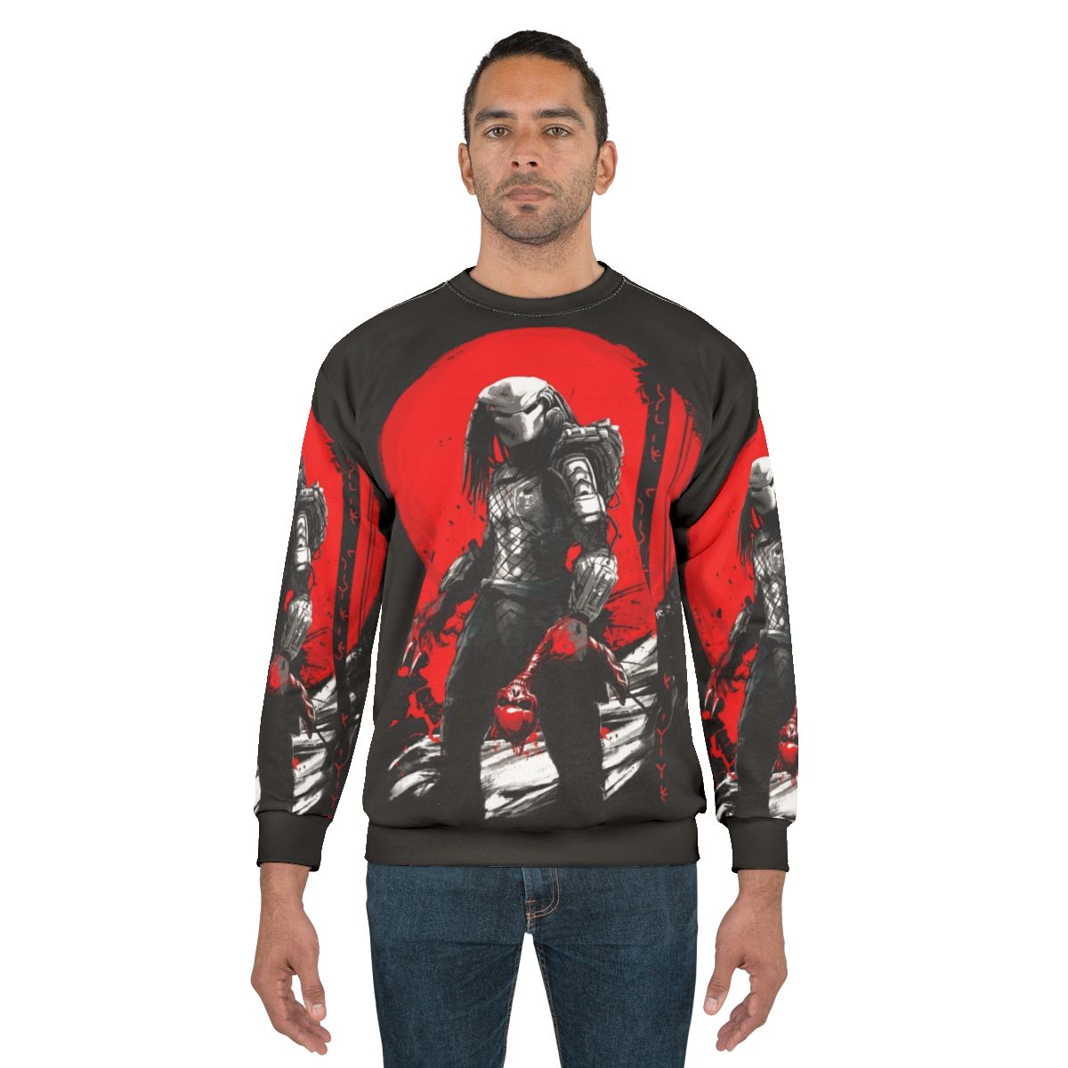 Japanese-inspired Hunter S Moon Predator Sweatshirt
