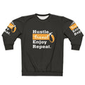 Hustle, Travel, Enjoy, Repeat Motivational Sweatshirt