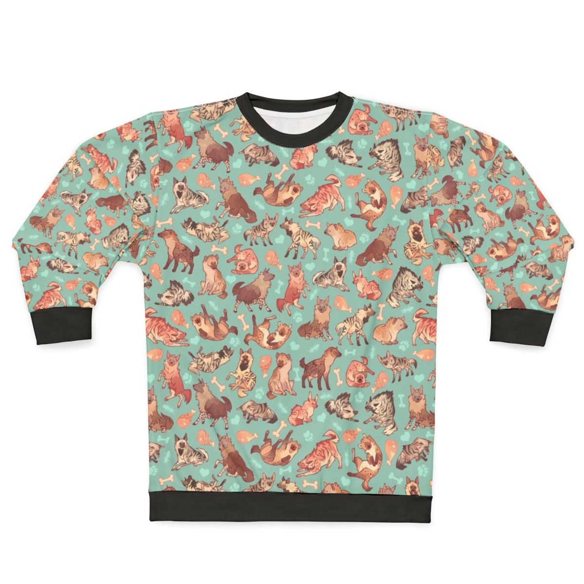 Hyena print sweatshirt with a cool, stylish pattern