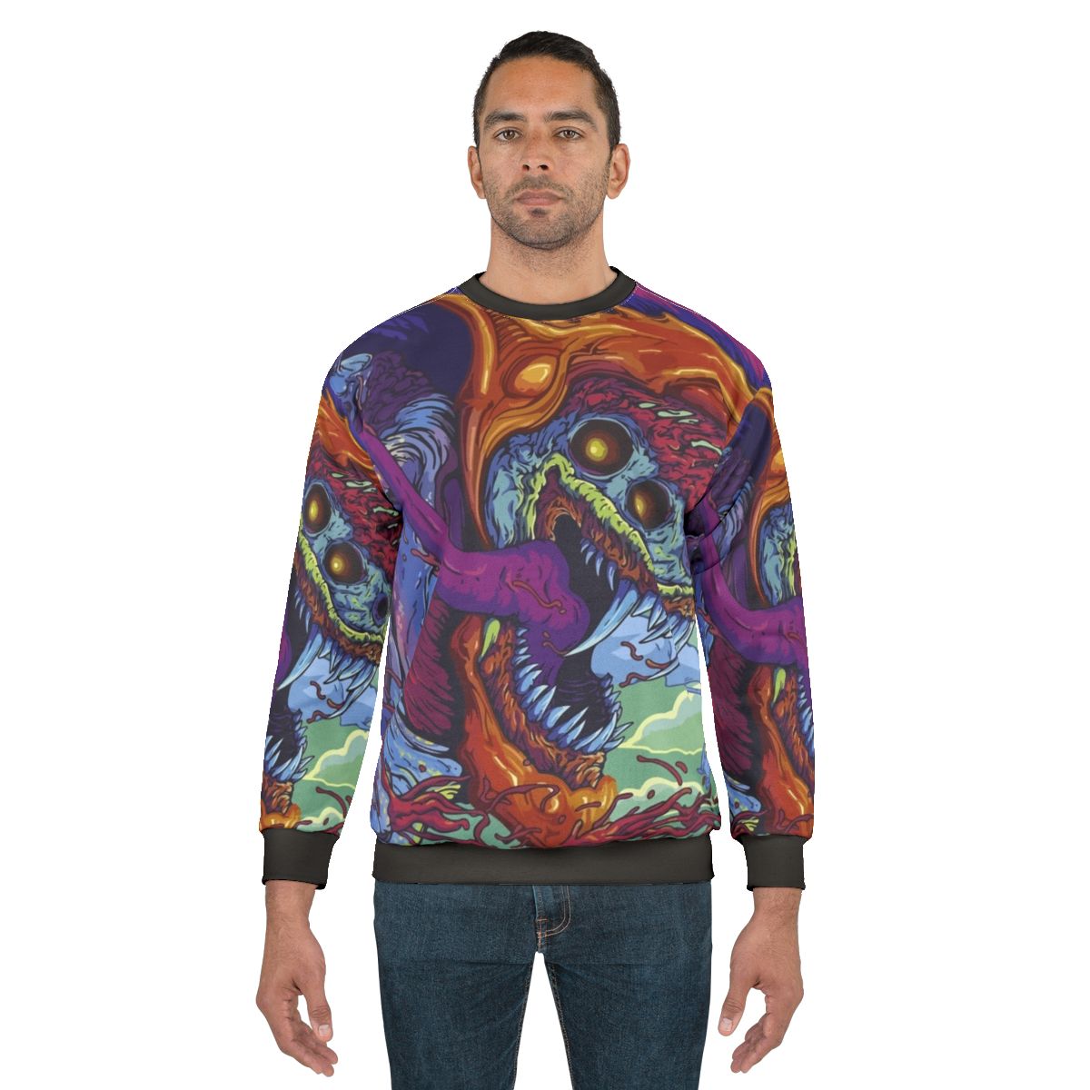 Hyper Beast CS:GO Sweatshirt featuring a vibrant, colorful design