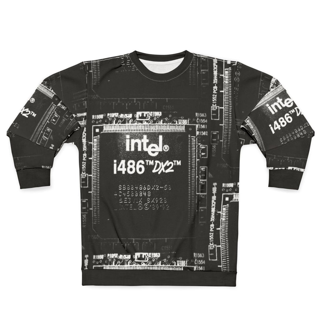 I 486 DX2 Sweatshirt with Intel Microprocessor Computer Hardware