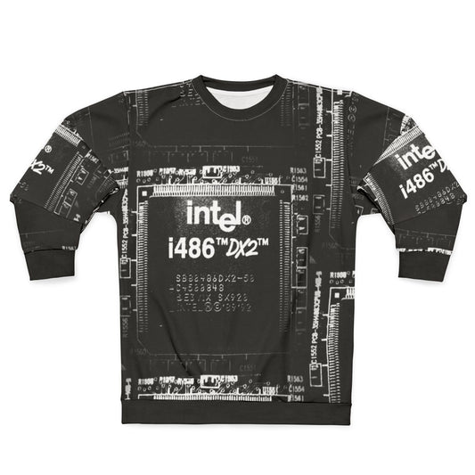 I 486 DX2 Sweatshirt with Intel Microprocessor Computer Hardware