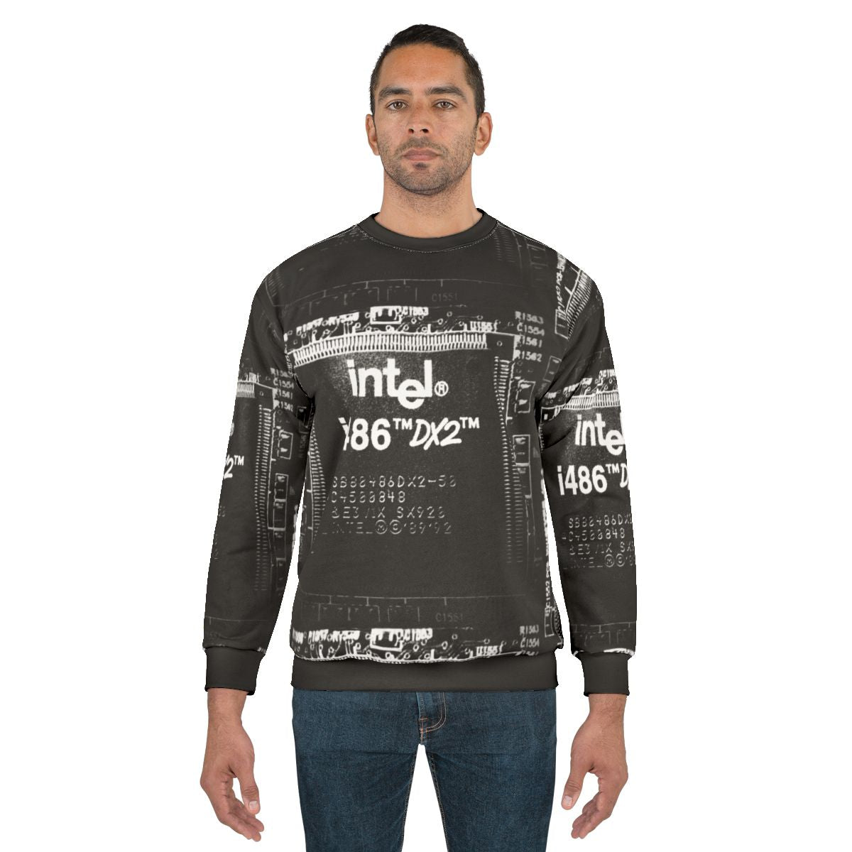 I 486 DX2 Sweatshirt with Intel Microprocessor Computer Hardware